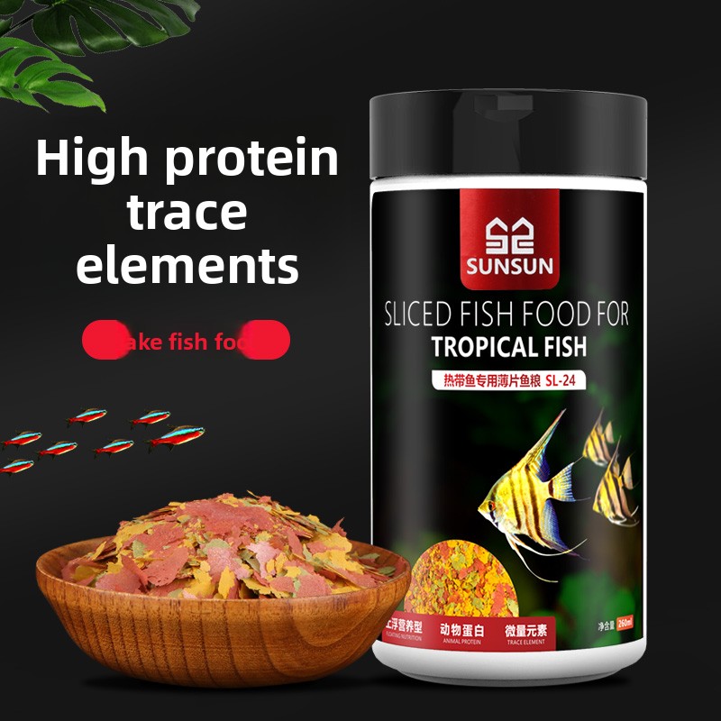 Tetra Food Tropical Flakes - SUNSUN Premium Nourriture en flocons de
