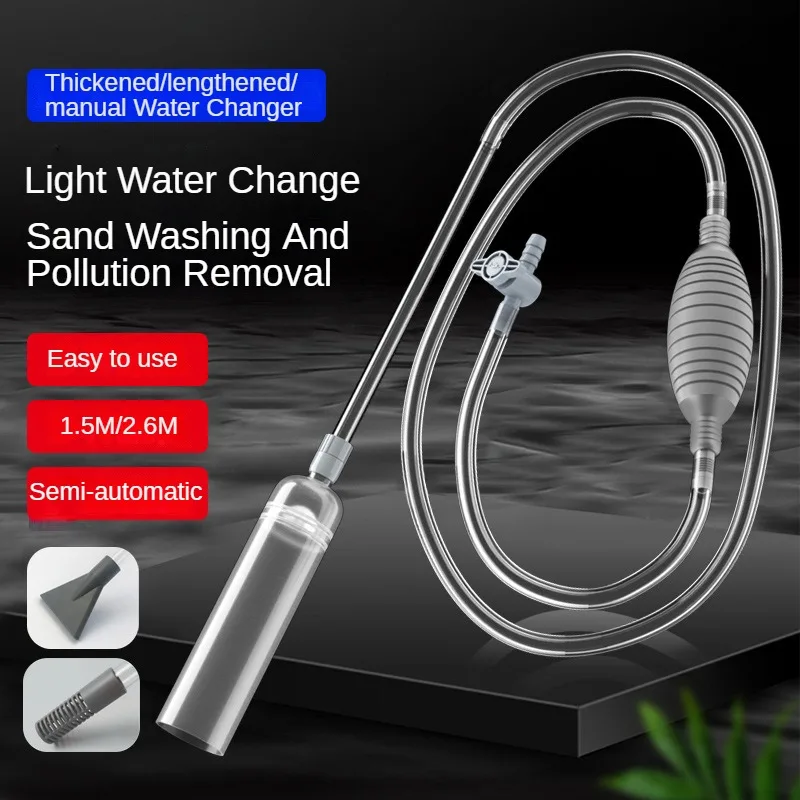 Marine Aquarium Vacuum - Aspirateur à Siphon d'aquarium, changeur d'eau
