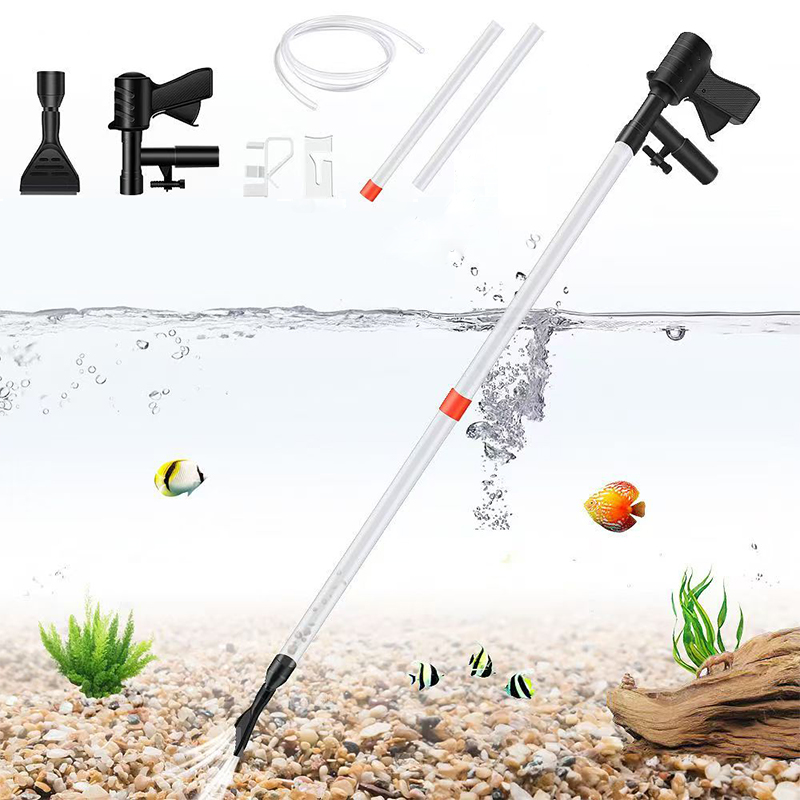 Marine Aquarium Vacuum - Pompe de vidange d'eau pour aquarium,
