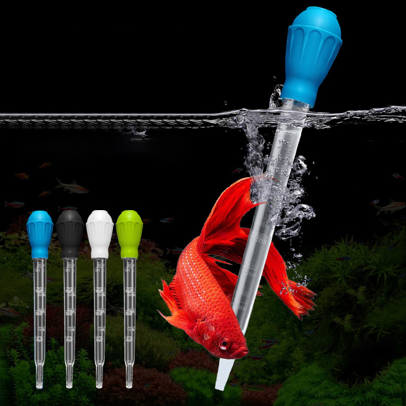Marine Aquarium Vacuum - Siphon d'aquarium, Pipettes allongées, aspirateur pour