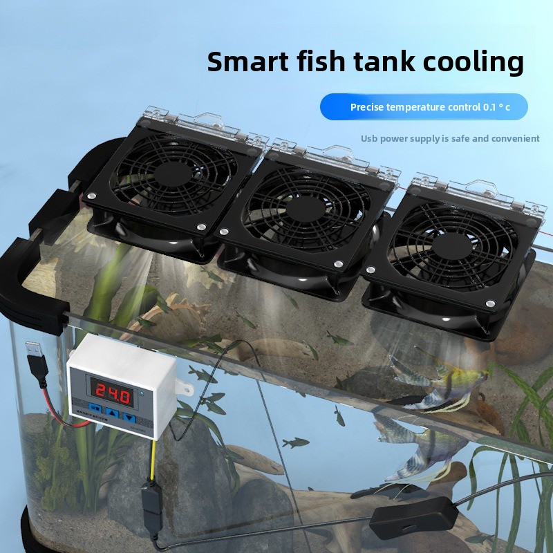 Marine Aquarium Chiller - Ventilateur de refroidissement silencieux USB intelligent
