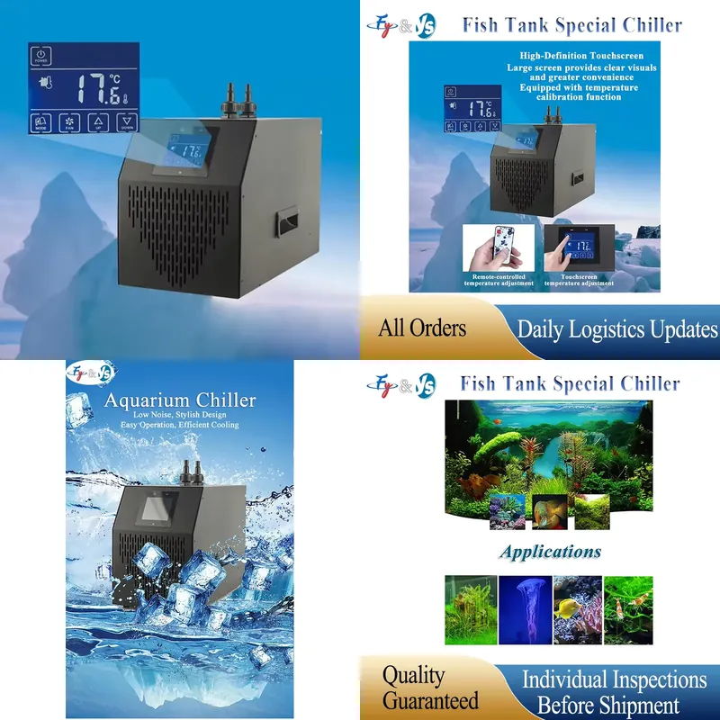 Marine Aquarium Chiller - Refroidisseur d'eau pour aquarium marin 160L-500L,