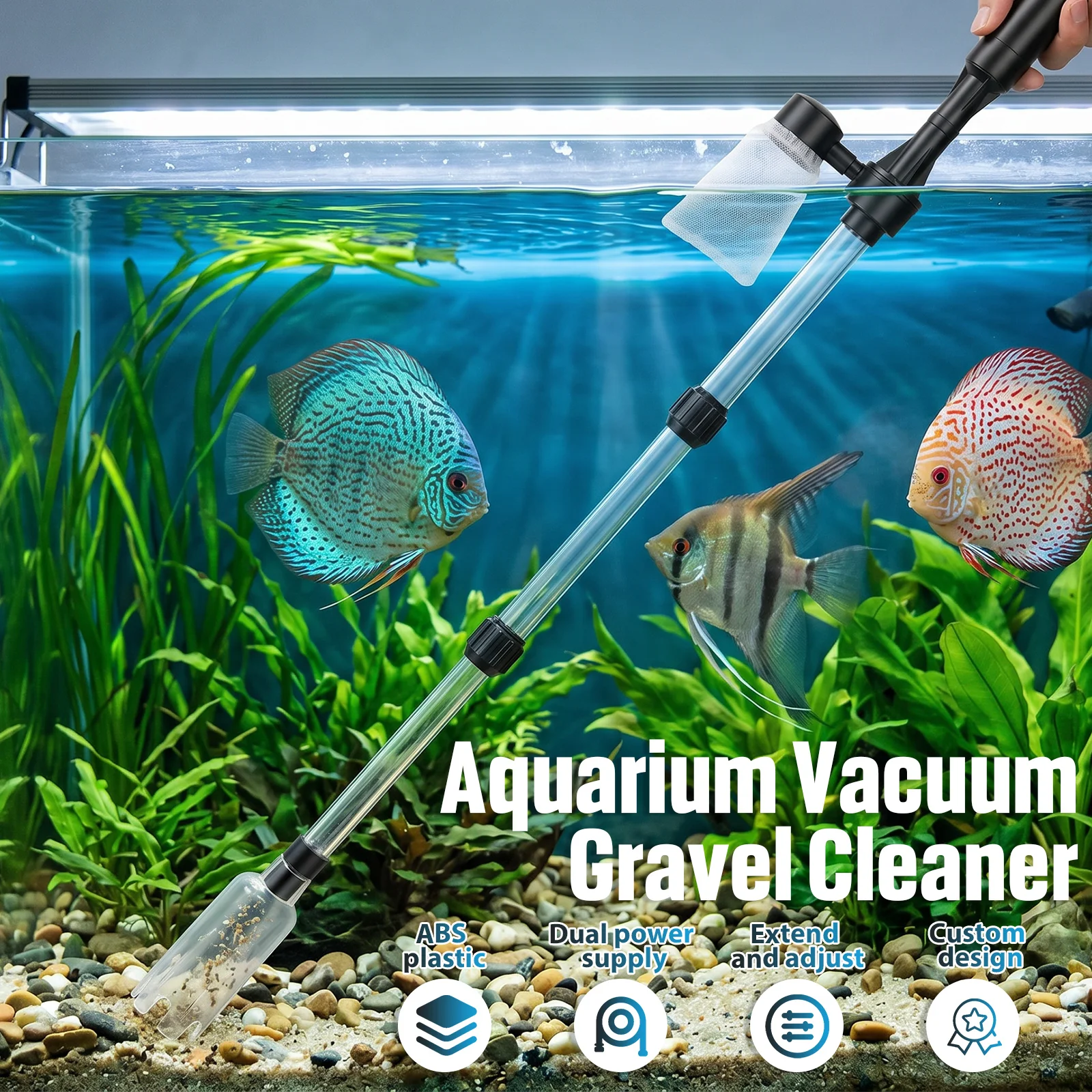Aspirateur de gravier pour aqu - Marine Aquarium Vacuum avis et prix