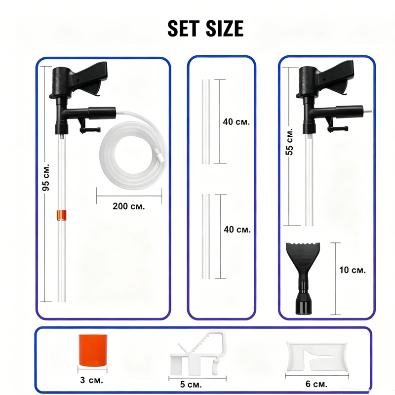 Pompe de vidange d'eau pour aq - Marine Aquarium Vacuum avis et prix